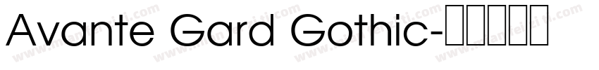 Avante Gard Gothic字体转换